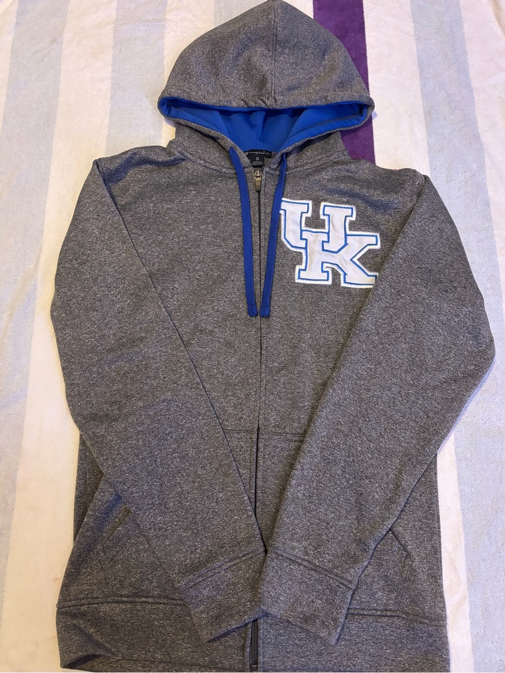 Vintage Champion Full Zip Kentucky Wildcats Hoodie Sweatshirt Mens Small